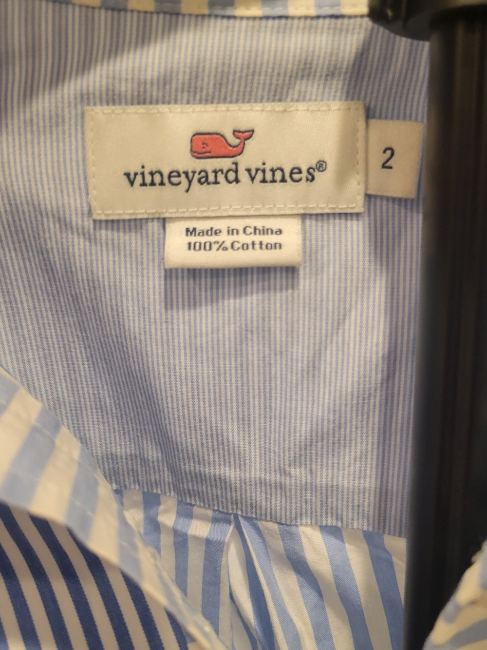 Vineyard Vines Blue and White Striped Button-Down Shirt - Picture 2 of 6